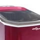Ледогенератор, червен, 1,4 л, 15 кг/24 часа