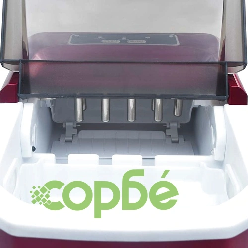 Ледогенератор, червен, 1,4 л, 15 кг/24 часа ➤ топ цена ➤ sorbe.bg