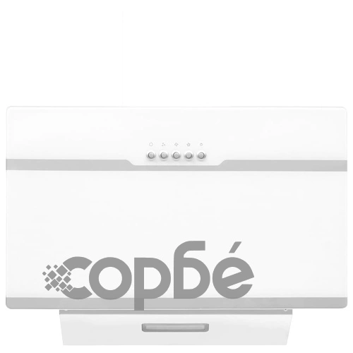 Стенен абсорбатор, 60 см, инокс и закалено стъкло, бял ➤ топ цена ➤ sorbe.bg