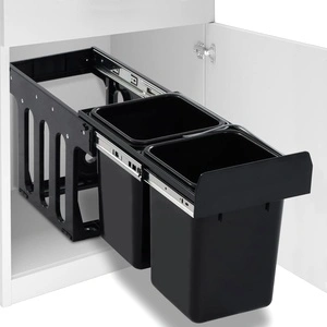 Кош за вграждане за кухненски шкаф, плавно затваряне, 20 л