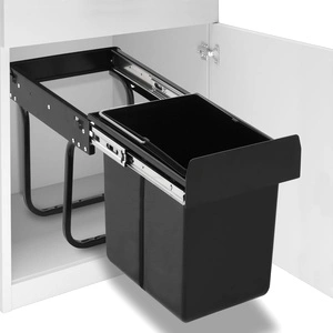 Кош за вграждане за кухненски шкаф, плавно затваряне, 20 л