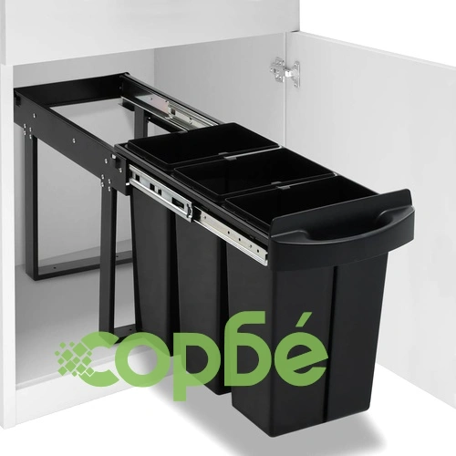 Кош за вграждане за кухненски шкаф, плавно затваряне, 36 л ➤ топ цена ➤ sorbe.bg