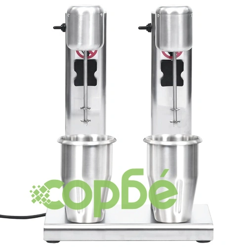 Миксер за млечен шейк с две купи, неръждаема стомана, 2 л ➤ топ цена ➤ sorbe.bg