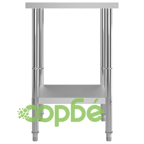 Кухненска работна маса, 60x60x85 см, неръждаема стомана ➤ топ цена ➤ sorbe.bg