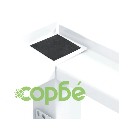 Стойка за пералня и сушилня с изтеглящи се рафтове, бяла ➤ топ цена ➤ sorbe.bg