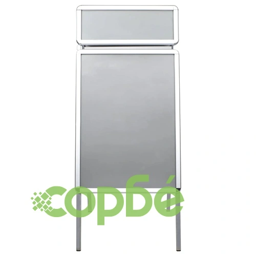 A1 Стопер за клиенти постер стойка с горна част, алуминий ➤ топ цена ➤ sorbe.bg