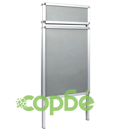 A1 Стопер за клиенти постер стойка с горна част, алуминий ➤ топ цена ➤ sorbe.bg