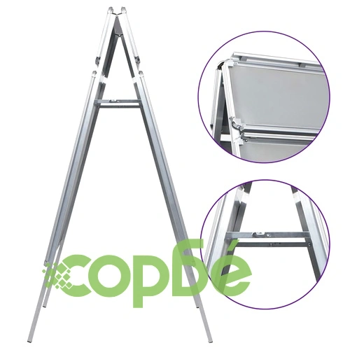 A1 Стопер за клиенти постер стойка с горна част, алуминий ➤ топ цена ➤ sorbe.bg