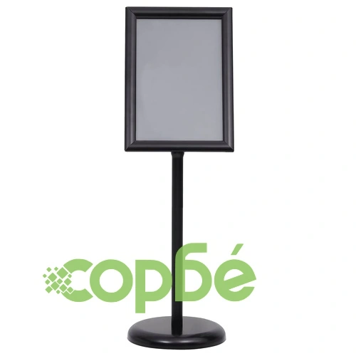 A3 постер борд на стойка, черен, алуминиева сплав ➤ топ цена ➤ sorbe.bg