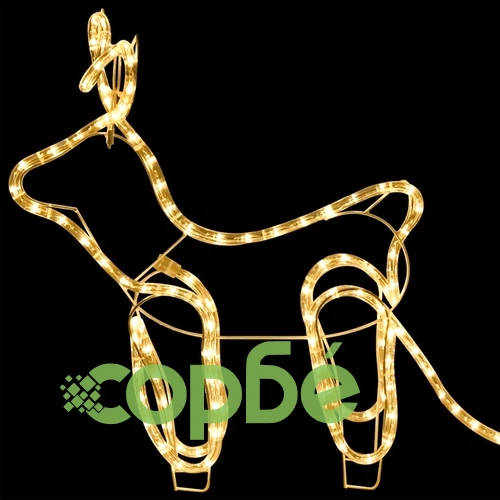 Коледна украса за открито северни елени с шейна 576 LED   ➤ топ цена ➤ sorbe.bg