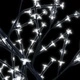 Коледно дърво, 128 студено бeли LED, разцъфнала череша, 120 см