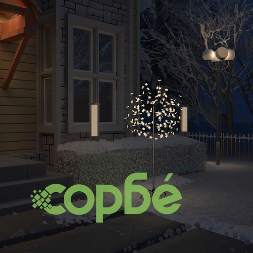 Коледно дърво, 120 LED топло бeли, разцъфнала череша, 150 см на топ цена от sorbe.bg Коледно дърво, 120 LED топло бeли, разцъфнала череша, 150 см ➤ топ цена ➤ sorbe.bg