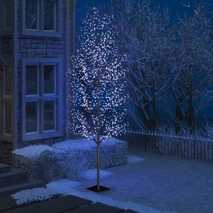 Коледно дърво, 1200 LED сини, разцъфнала череша, 400 см