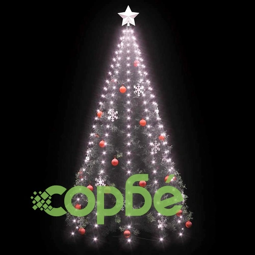 Коледни лампички мрежа с 250 LED 250 см ➤ топ цена ➤ sorbe.bg
