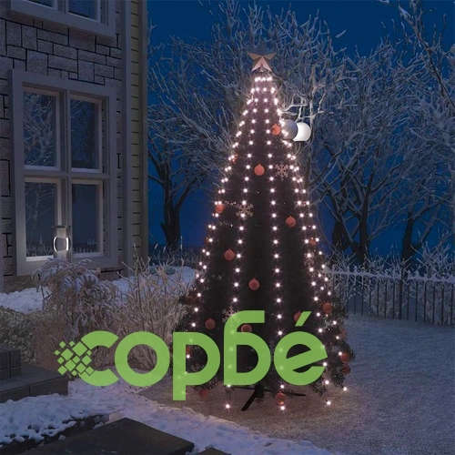 Коледни лампички мрежа с 250 LED 250 см ➤ топ цена ➤ sorbe.bg