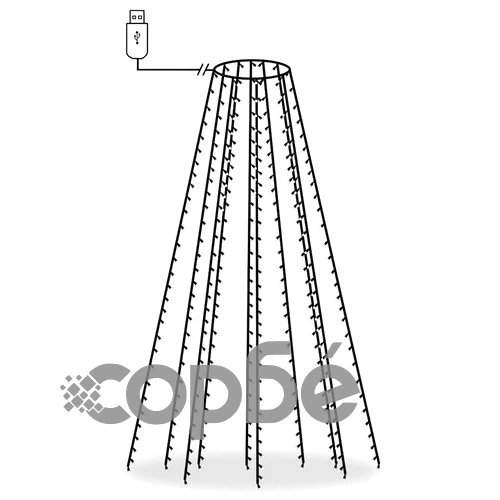 Коледни лампички мрежа с 300 LED 300 см ➤ топ цена ➤ sorbe.bg