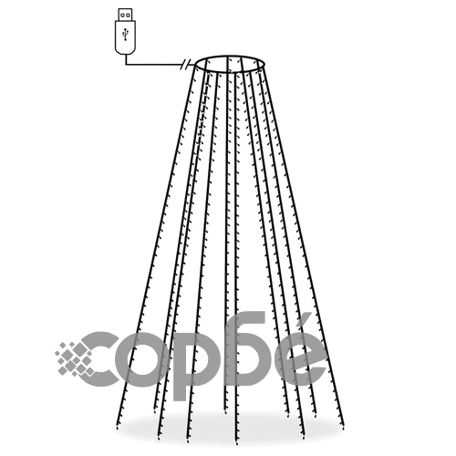 Коледни лампички мрежа с 400 LED 400 см ➤ топ цена ➤ sorbe.bg