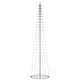 Коледна елха конус, 136 LED топло бяло, декорация, 70x240 см