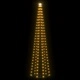 Коледна елха конус, 136 LED топло бяло, декорация, 70x240 см
