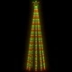 Коледна елха конус, 400 LED цветни, декорация, 100x360 см