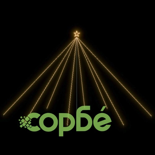 Коледна елха водопад за закрито и открито 800 LED 5 м ➤ топ цена ➤ sorbe.bg