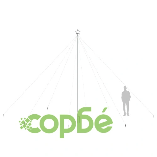 Коледна елха водопад за закрито и открито 800 LED 5 м ➤ топ цена ➤ sorbe.bg