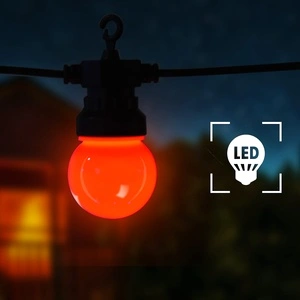 Градински парти лампички, 60 бр, кръгли, коледна украса, 59 м