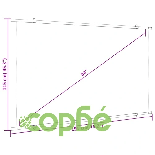 Прожекционен екран 84 16:9 ➤ топ цена ➤ sorbe.bg