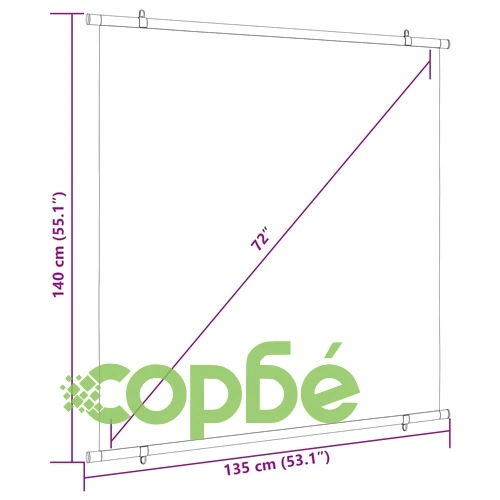 Прожекционен екран 72