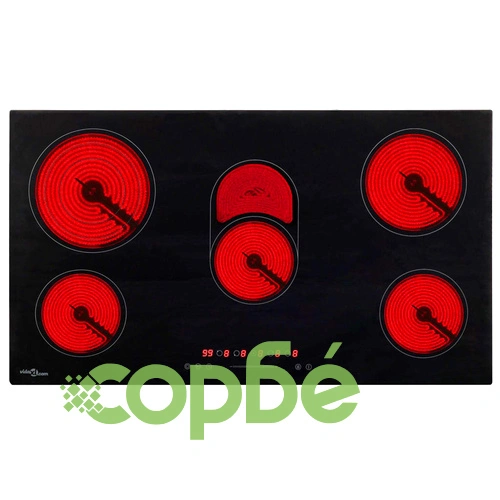 Керамичен плот с 5 котлона, сензорен контрол, 77 см, 8500 W ➤ топ цена ➤ sorbe.bg