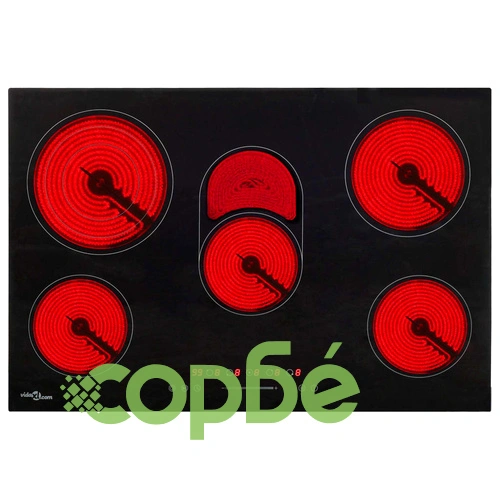 Керамичен плот с 5 котлона, сензорен контрол, 90 см, 8500 W ➤ топ цена ➤ sorbe.bg