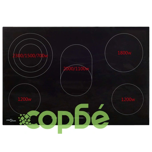 Керамичен плот с 5 котлона, сензорен контрол, 90 см, 8500 W ➤ топ цена ➤ sorbe.bg