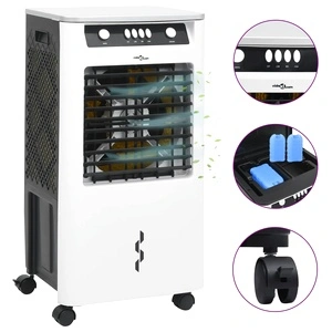 3-в-1 мобилен охладител, бяло и черно, 73x38x30,5 см, 80 W