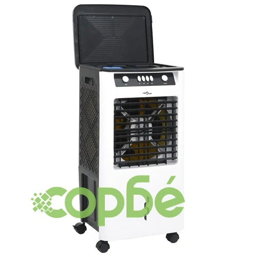 3-в-1 мобилен охладител, бяло и черно, 73x38x30,5 см, 80 W ➤ топ цена ➤ sorbe.bg