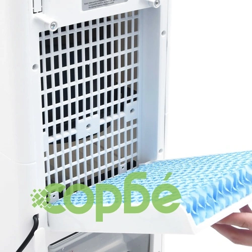 3-в-1 мобилен охладител, бяло и черно, 61x31x27 см, 65 W ➤ топ цена ➤ sorbe.bg