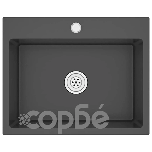 Ръчно изработена кухненска мивка, черна, неръждаема стомана ➤ топ цена ➤ sorbe.bg