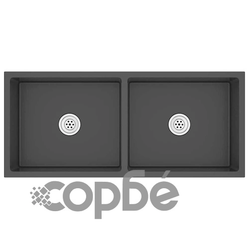 Ръчно изработена кухненска мивка, черна, неръждаема стомана ➤ топ цена ➤ sorbe.bg