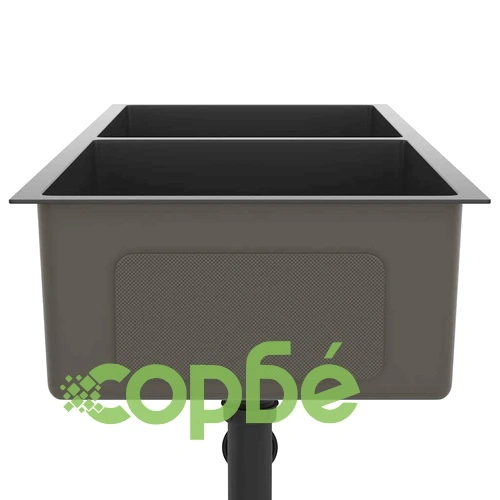 Ръчно изработена кухненска мивка, черна, неръждаема стомана ➤ топ цена ➤ sorbe.bg