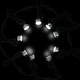 LED луни за вграждане в земя, 10 бр, студено бяло