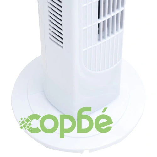 Колонен вентилатор, Φ24x80 см, бял ➤ топ цена ➤ sorbe.bg