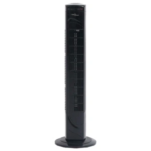 Колонен вентилатор с дистанционно и таймер, Φ24x80 см, черен