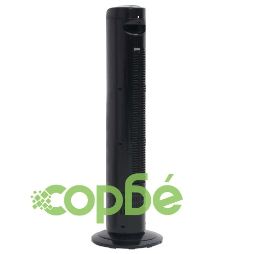 Колонен вентилатор с дистанционно и таймер, Φ24x80 см, черен ➤ топ цена ➤ sorbe.bg