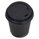 Хартиени чаши за кафе с капак 200 ml 1000 бр черни