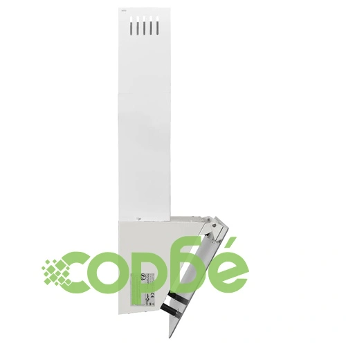 Стенен абсорбатор, 60 см, стомана и закалено стъкло, бял ➤ топ цена ➤ sorbe.bg