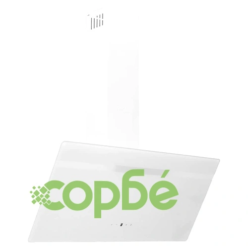 Стенен абсорбатор, 90 см, стомана и закалено стъкло, бял ➤ топ цена ➤ sorbe.bg