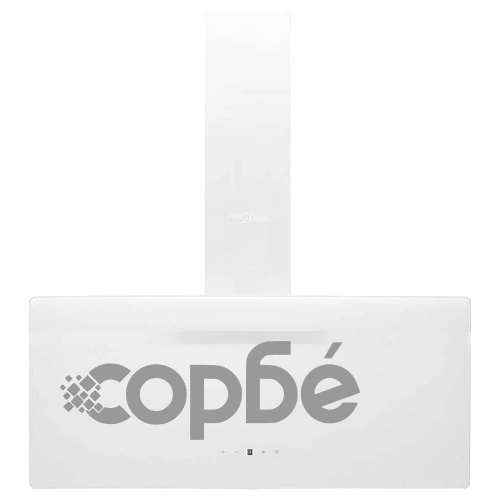 Стенен абсорбатор, 90 см, стомана и закалено стъкло, бял ➤ топ цена ➤ sorbe.bg