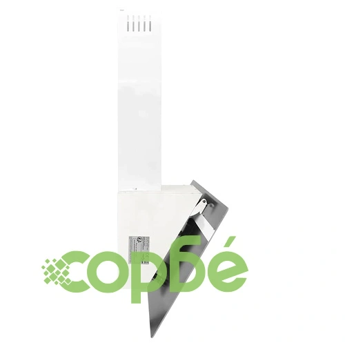 Стенен абсорбатор, 90 см, стомана и закалено стъкло, бял ➤ топ цена ➤ sorbe.bg