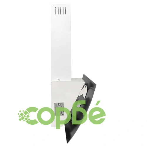 Стенен абсорбатор, 90 см, стомана и закалено стъкло, бял ➤ топ цена ➤ sorbe.bg