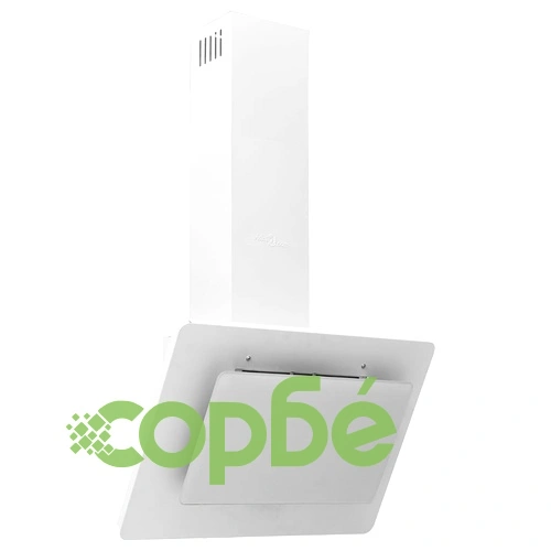 Стенен абсорбатор, 60 см, инокс и закалено стъкло, бял ➤ топ цена ➤ sorbe.bg