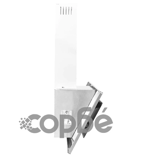 Стенен абсорбатор, 90 см, инокс и закалено стъкло, сребрист ➤ топ цена ➤ sorbe.bg